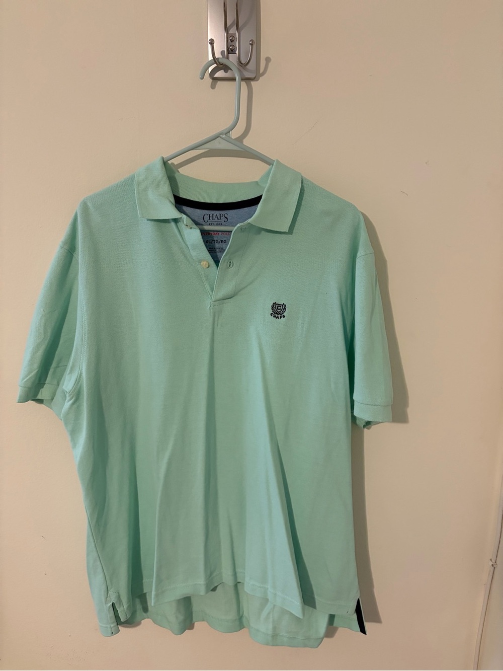 Chaps Men's Light Mint Polo Shirt